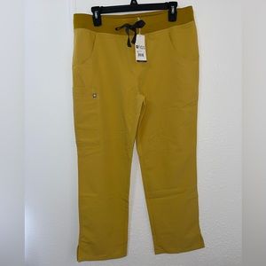 FIGS gold kade cargo pants